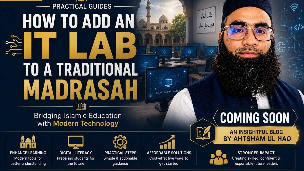 How to add an IT lab to a traditional madrasah — essay artwork